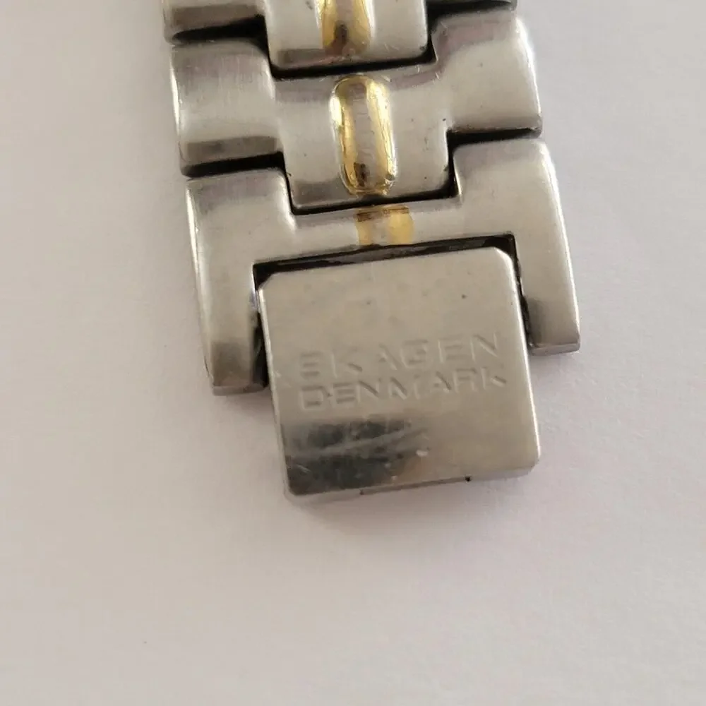 Skagen Womens Watch White Dial Silver Case Stainless Bracelet Quartz Analog